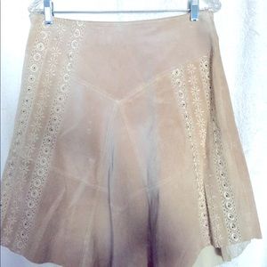 Gorgeous Suede Asymmetrical Skirt